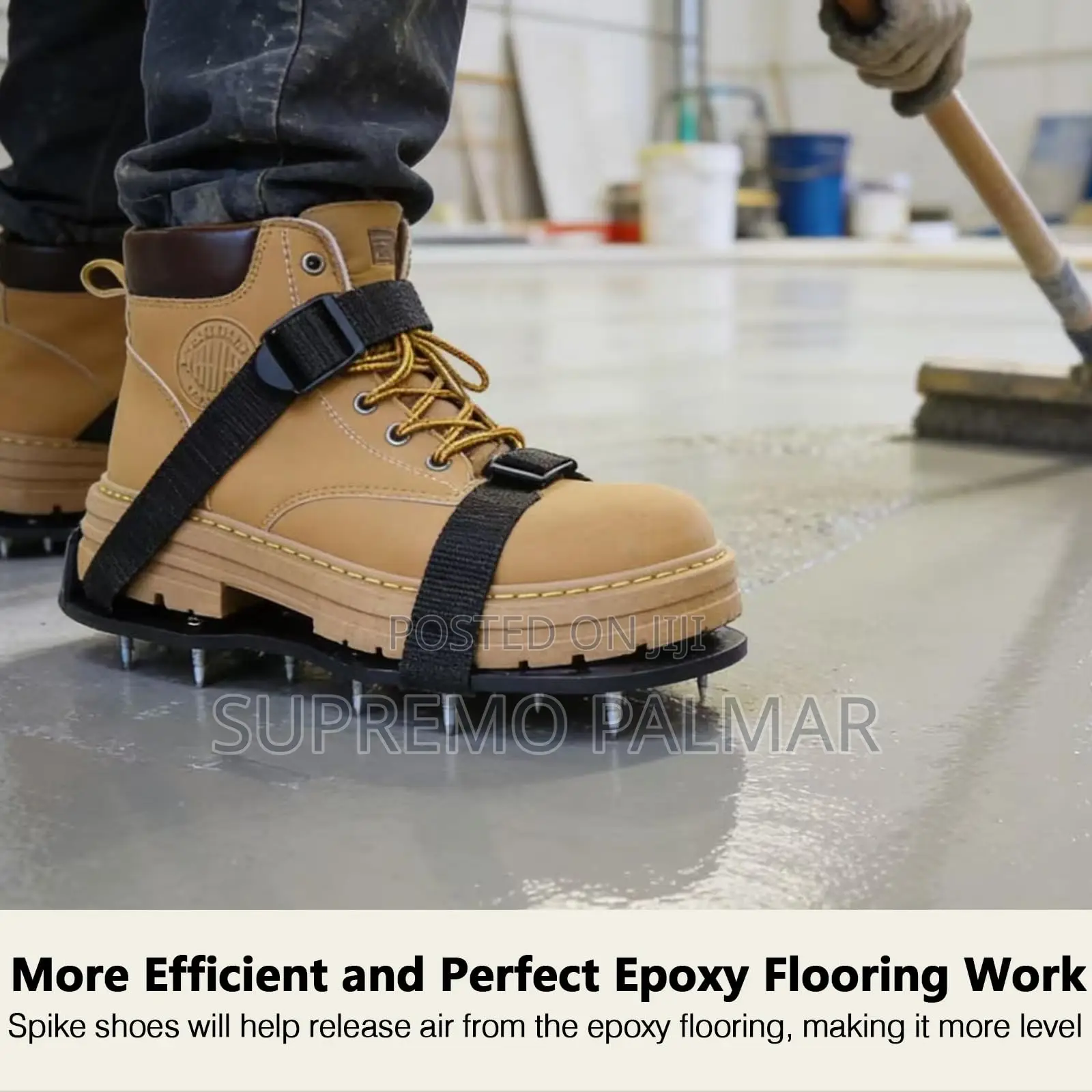 Professional Epoxy Floor Spike Shoes - Adjustable Spiked Sandals