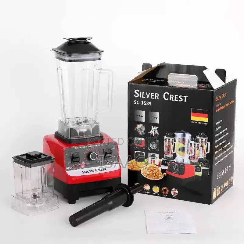 SILVER CREST 2L Industrial 8500W Food Crusher Blender With 2 Jar