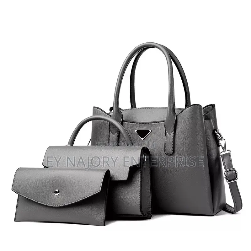 3pcs Coffee Ladies Handbag Set – Stylish HandBag ,Shoulder Bag Purse