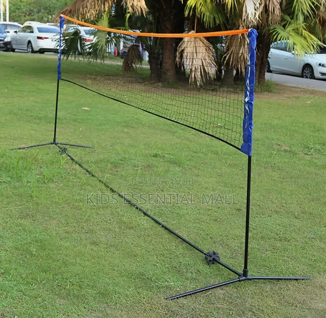 Foldable Volleyball or Long Tennis Net and Stand