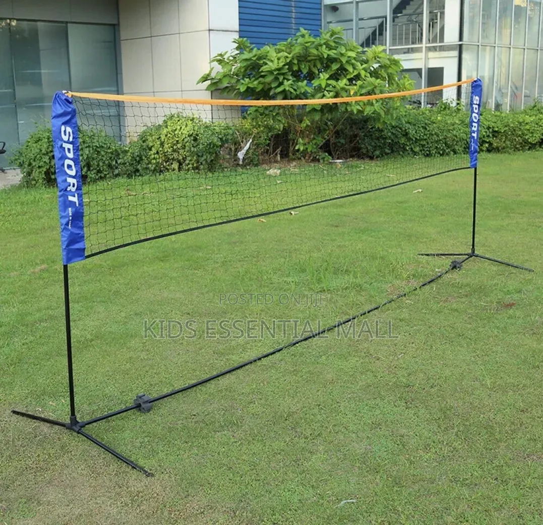 Foldable Volleyball or Long Tennis Net and Stand