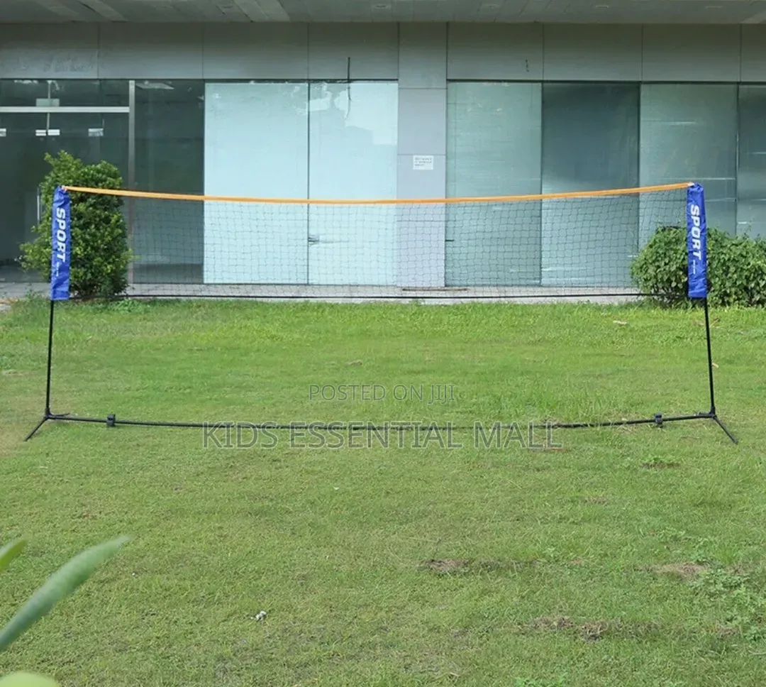 Foldable Volleyball or Long Tennis Net and Stand