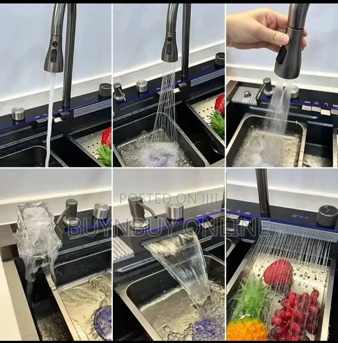Black 304 Stainless Steel Honeycomb Multifunctional Kinchen Sink