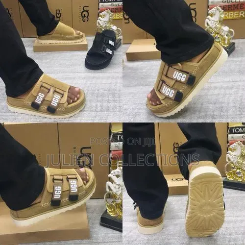 Zara Slide Big Sole Black Grey and Cream