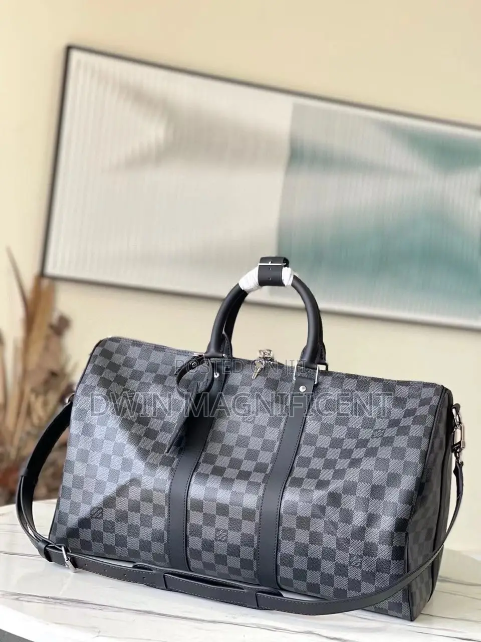 Gucci Savoy and Louis Vuitton Duffle Bag