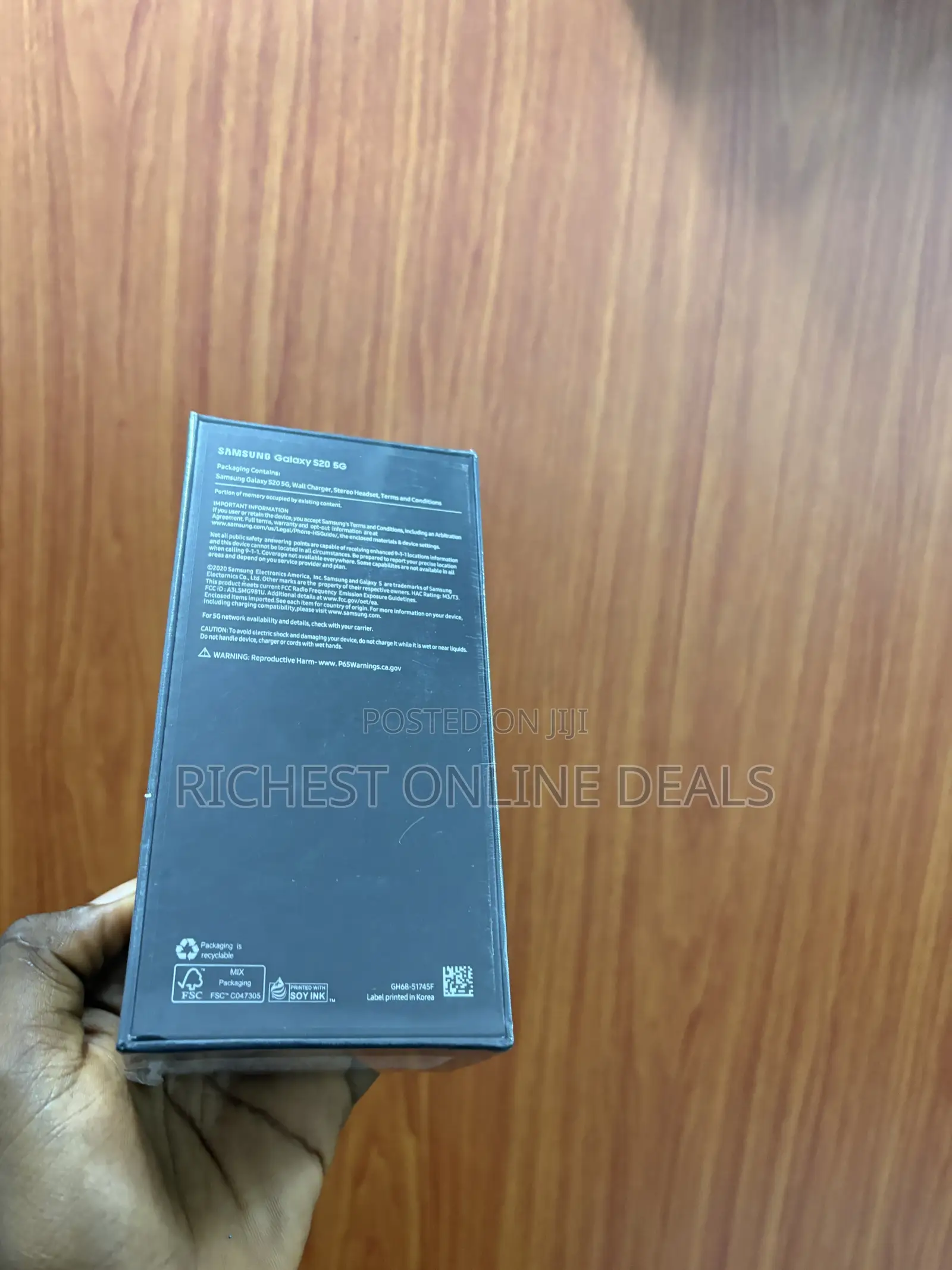 New Samsung Galaxy S20 128 GB Blue
