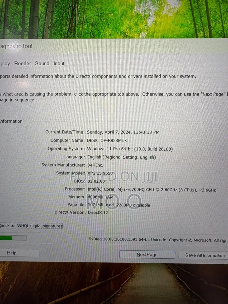 Laptop Dell XPS 15 (9550) 8GB Intel Core i7 SSD 256GB