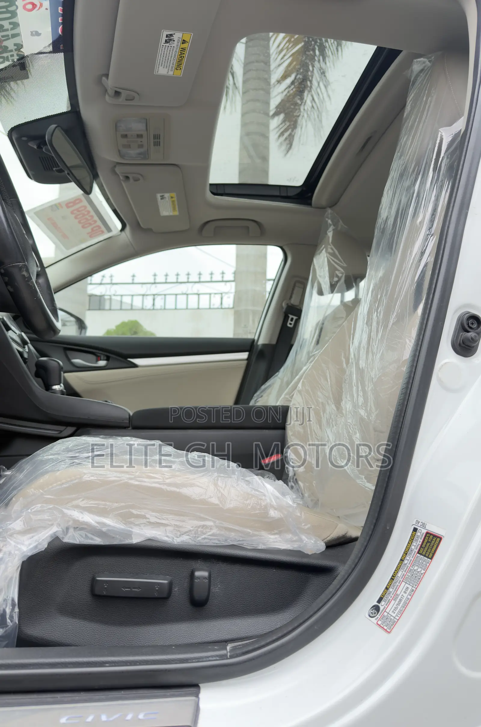 Honda Civic EX-L Sedan 2019 White