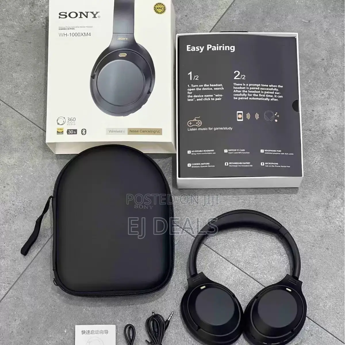 Sony Bluetooth Headset WH1000xm4 Black Quality