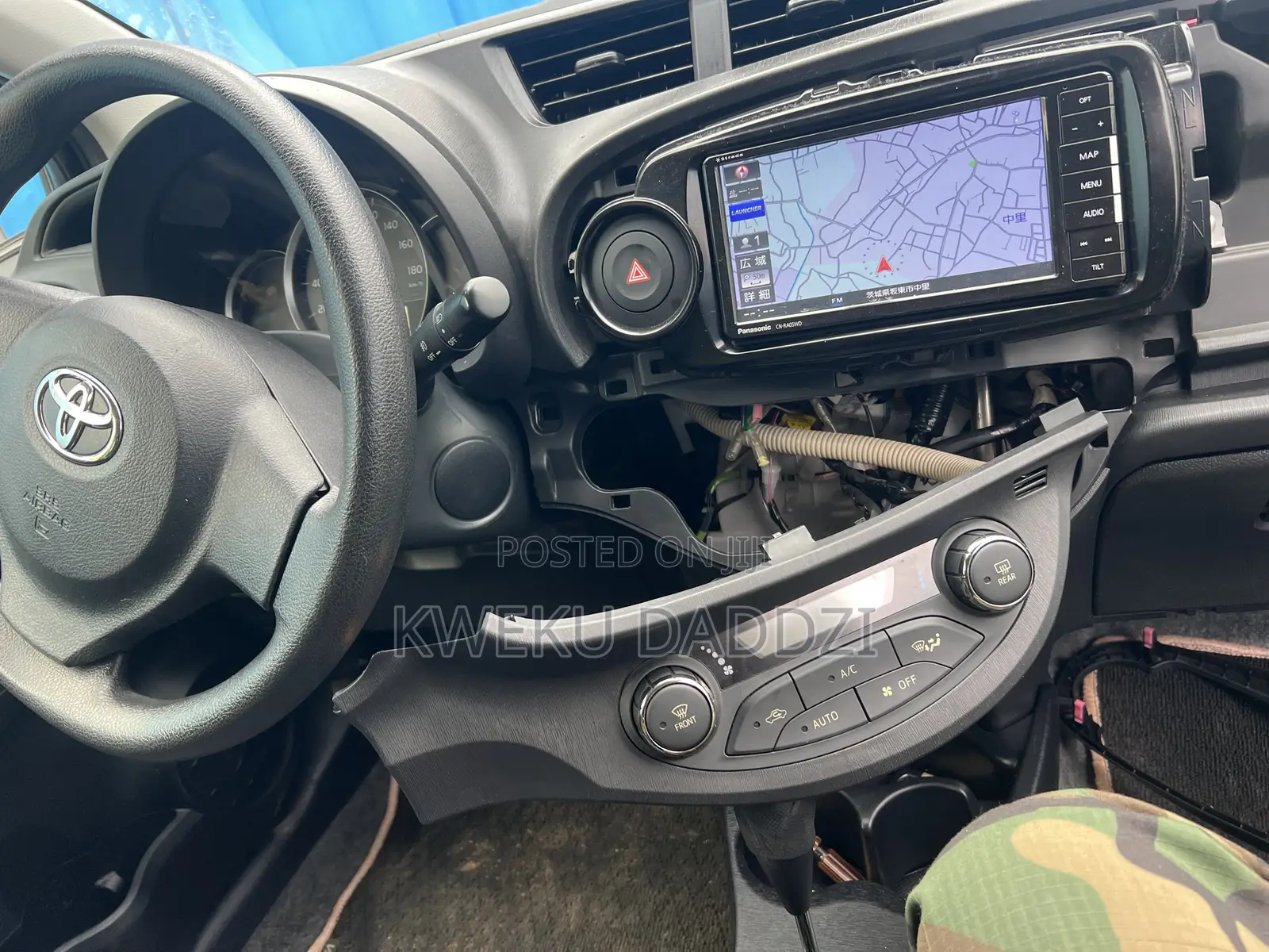 Toyota Vitz 2011-2013 Digital AC Switch Cover