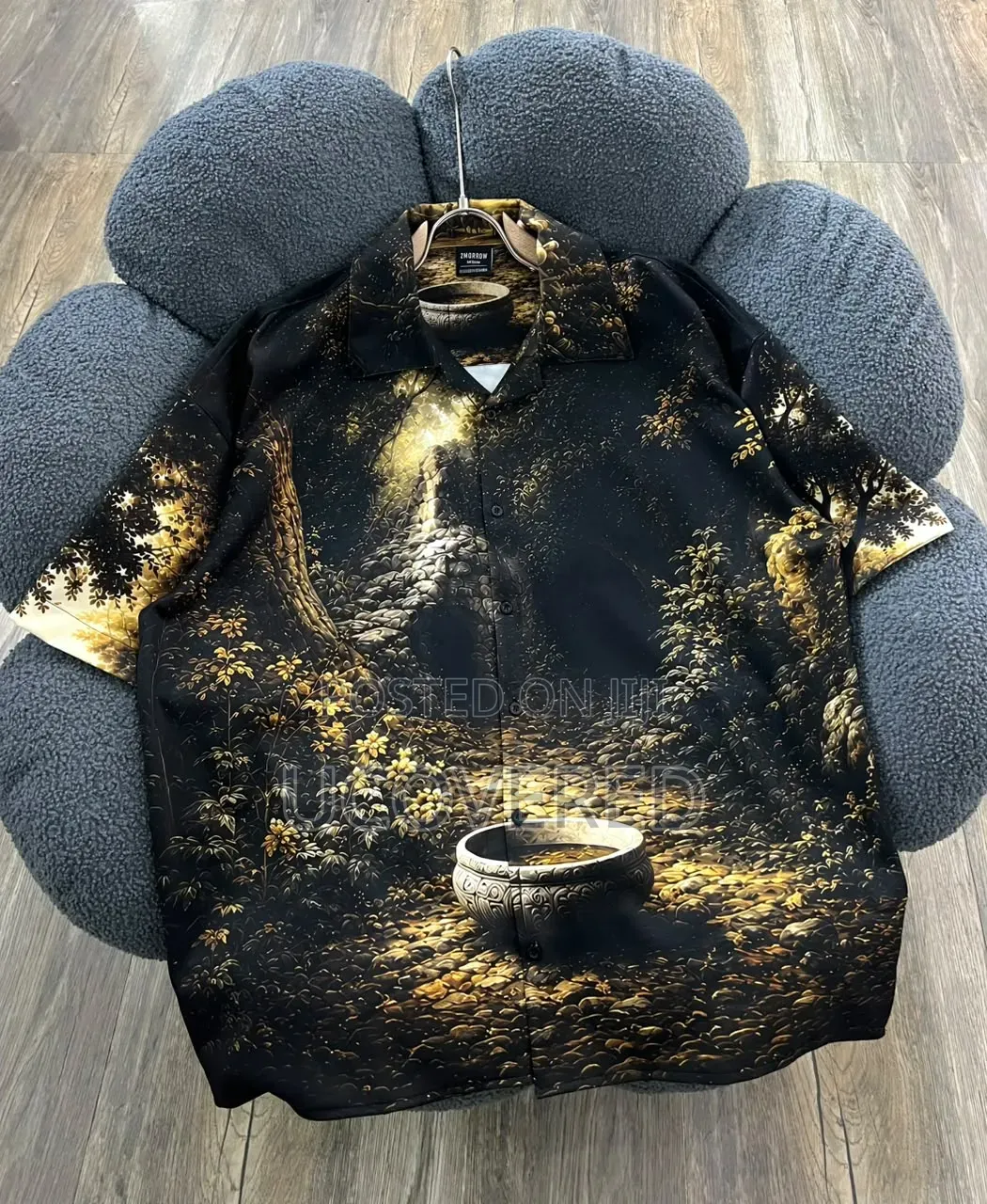 Men's Short-Sleeve Button-Up Shirts Feature Unique Graphic Prints