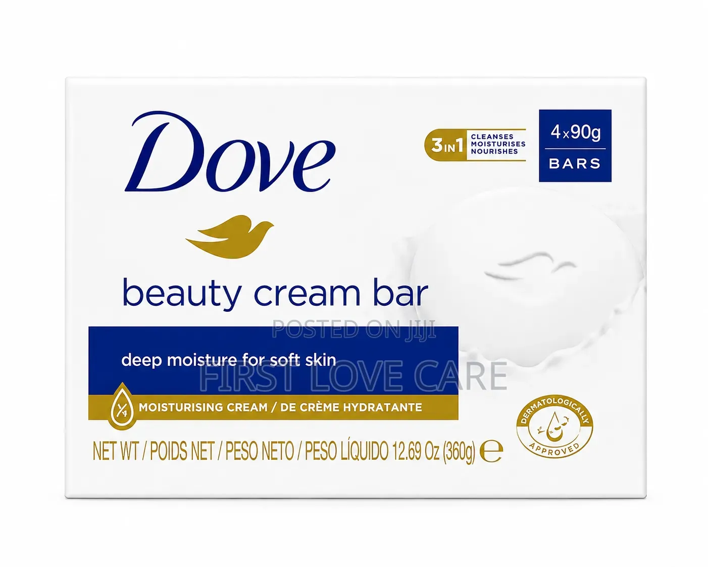 Dove Original Beauty Cream Bar 4 X 90g