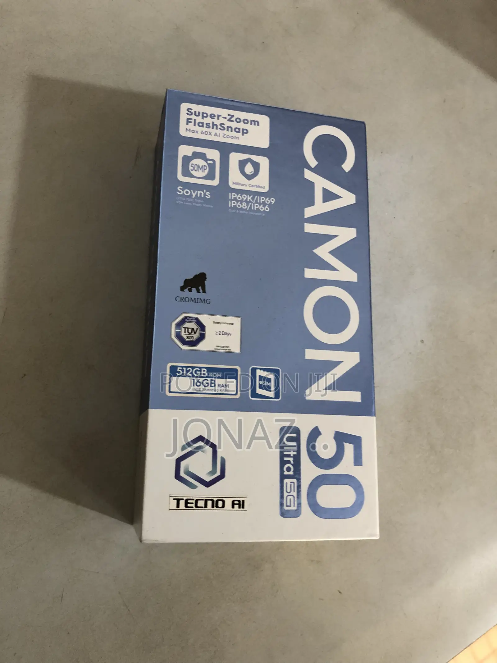 New Tecno Camon 50 Ultra 512 GB Black