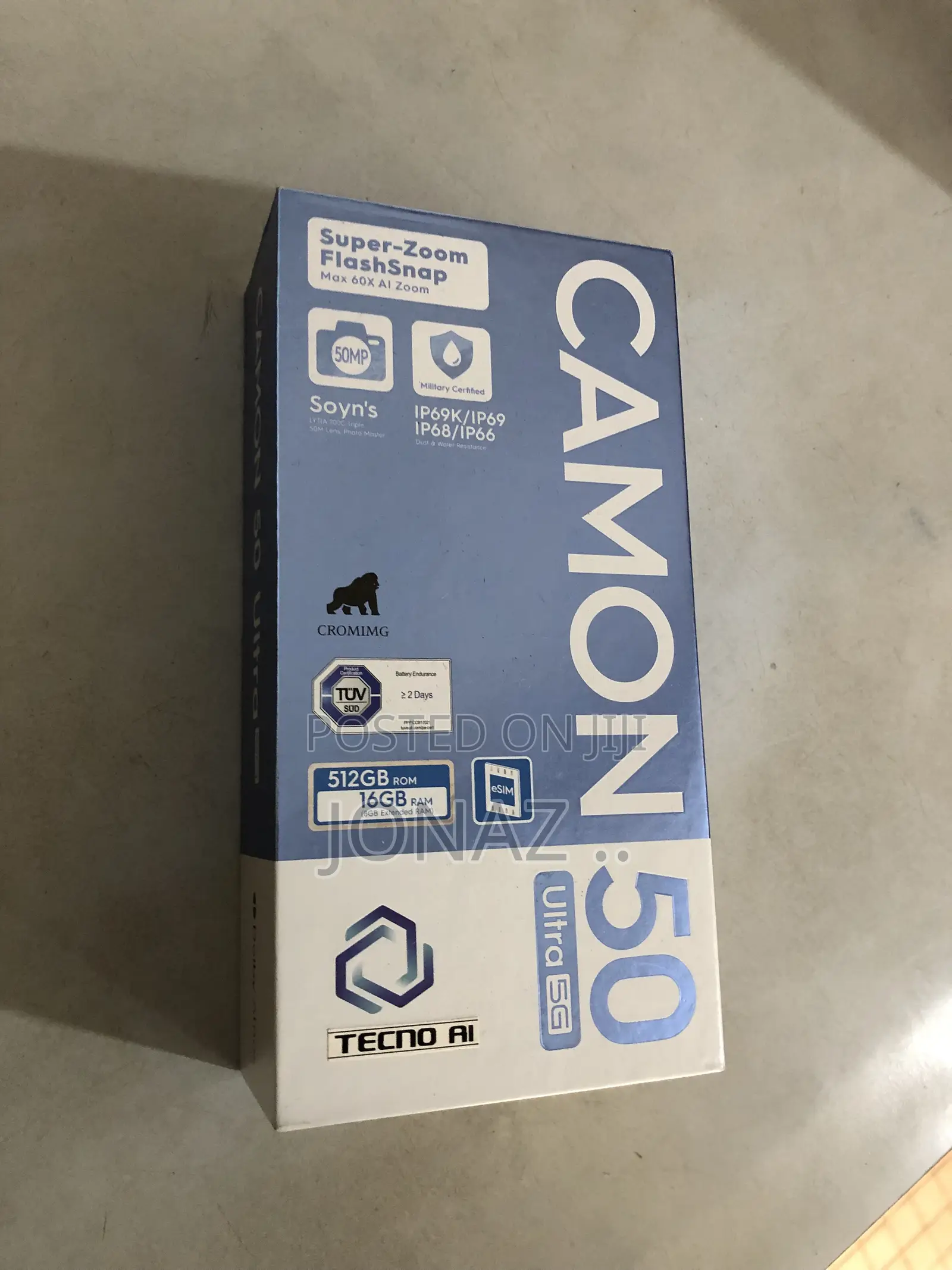 New Tecno Camon 50 Ultra 512 GB Black