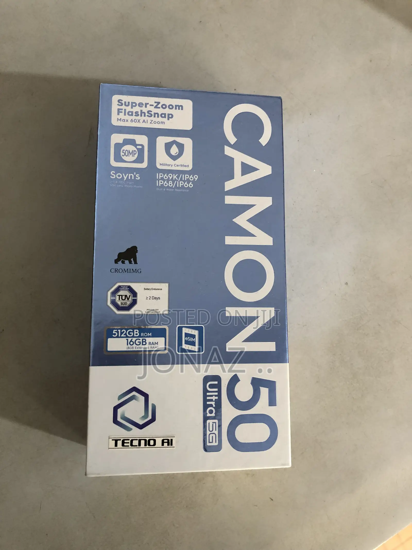 New Tecno Camon 50 Ultra 512 GB Black