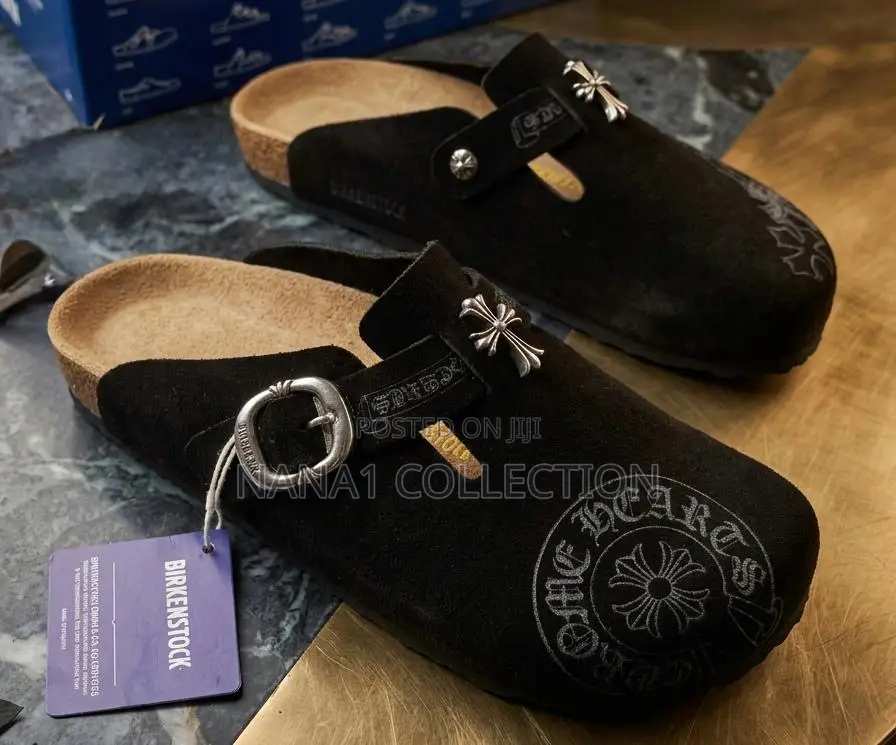 Custom Suede Birkenstock— Style Clogs Brown/Ash
