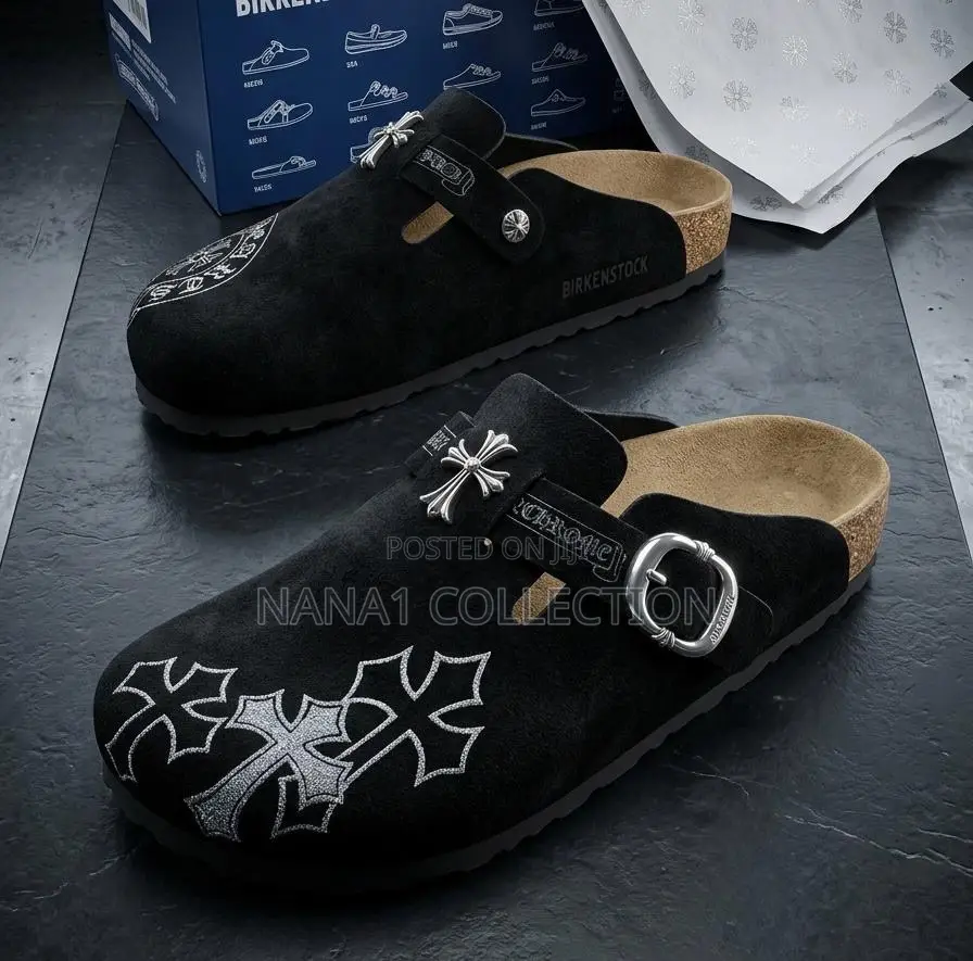 Custom Suede Birkenstock— Style Clogs Brown/Ash
