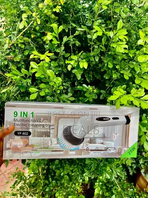 Electric Cordless Rechargeable Scrubbing Brush 9 in 1