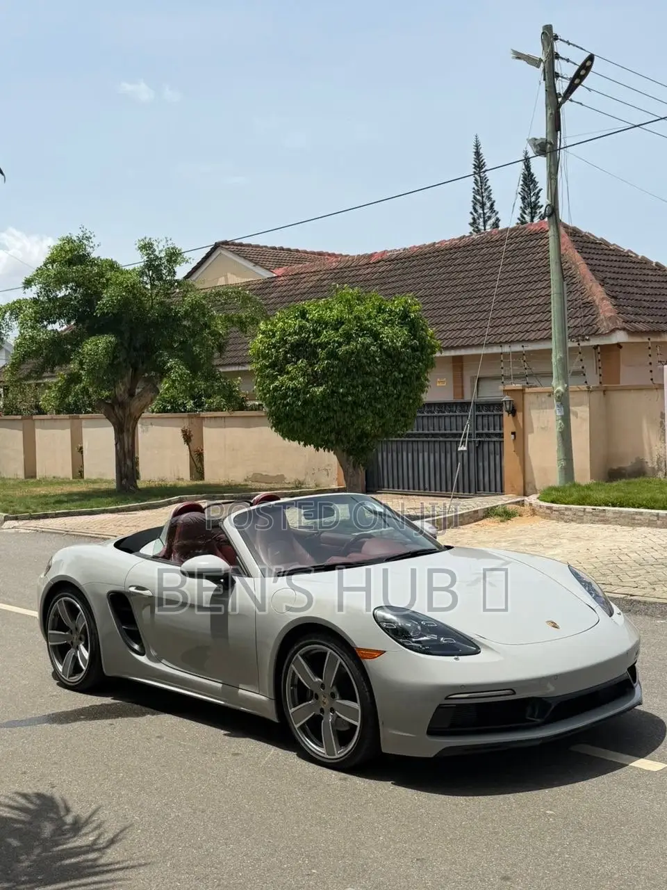 Porsche 718 Boxster Convertible 2024 White