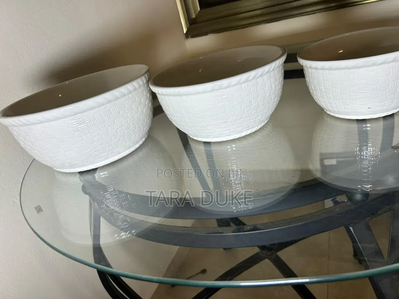 Set of 3 Ceramic Serving Bowls.
