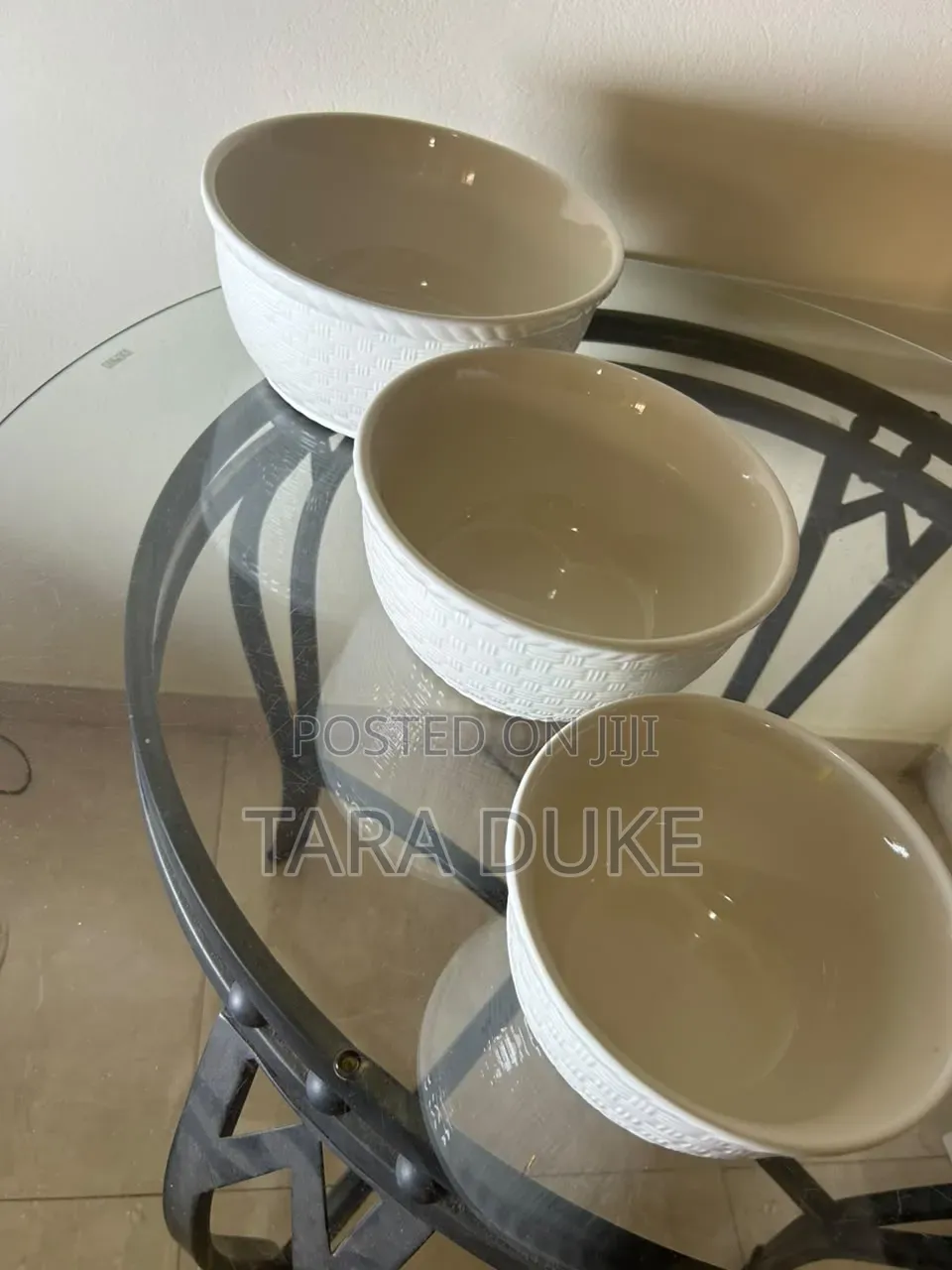 Set of 3 Ceramic Serving Bowls.