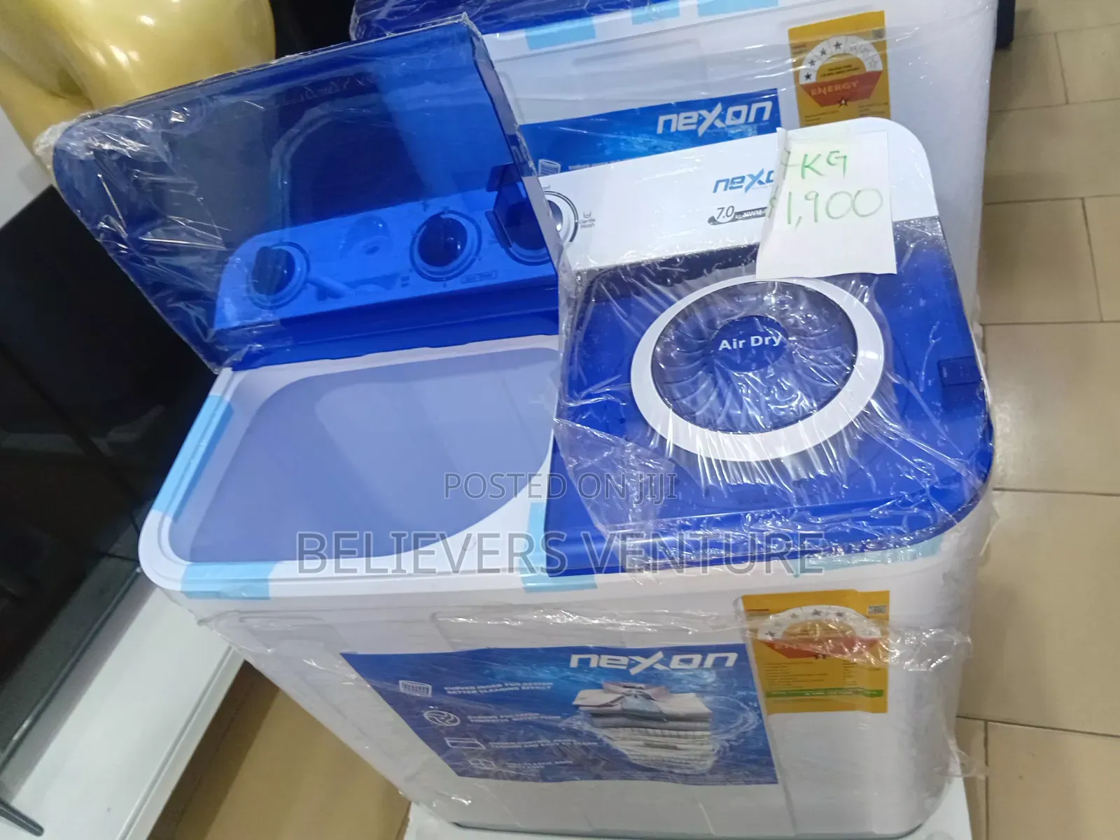 Nexon 7KG Twin Tub Washer – Quick Wash Powerful Spin 7kg