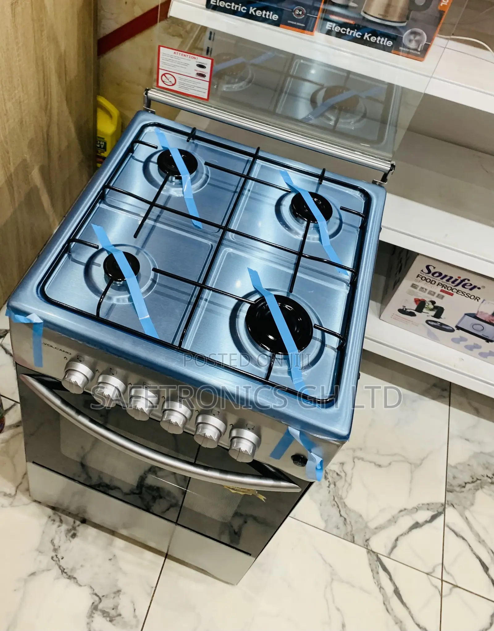 Unique Sleek Grey Volcano 50×50 Cm Free Standing Gas Cooker