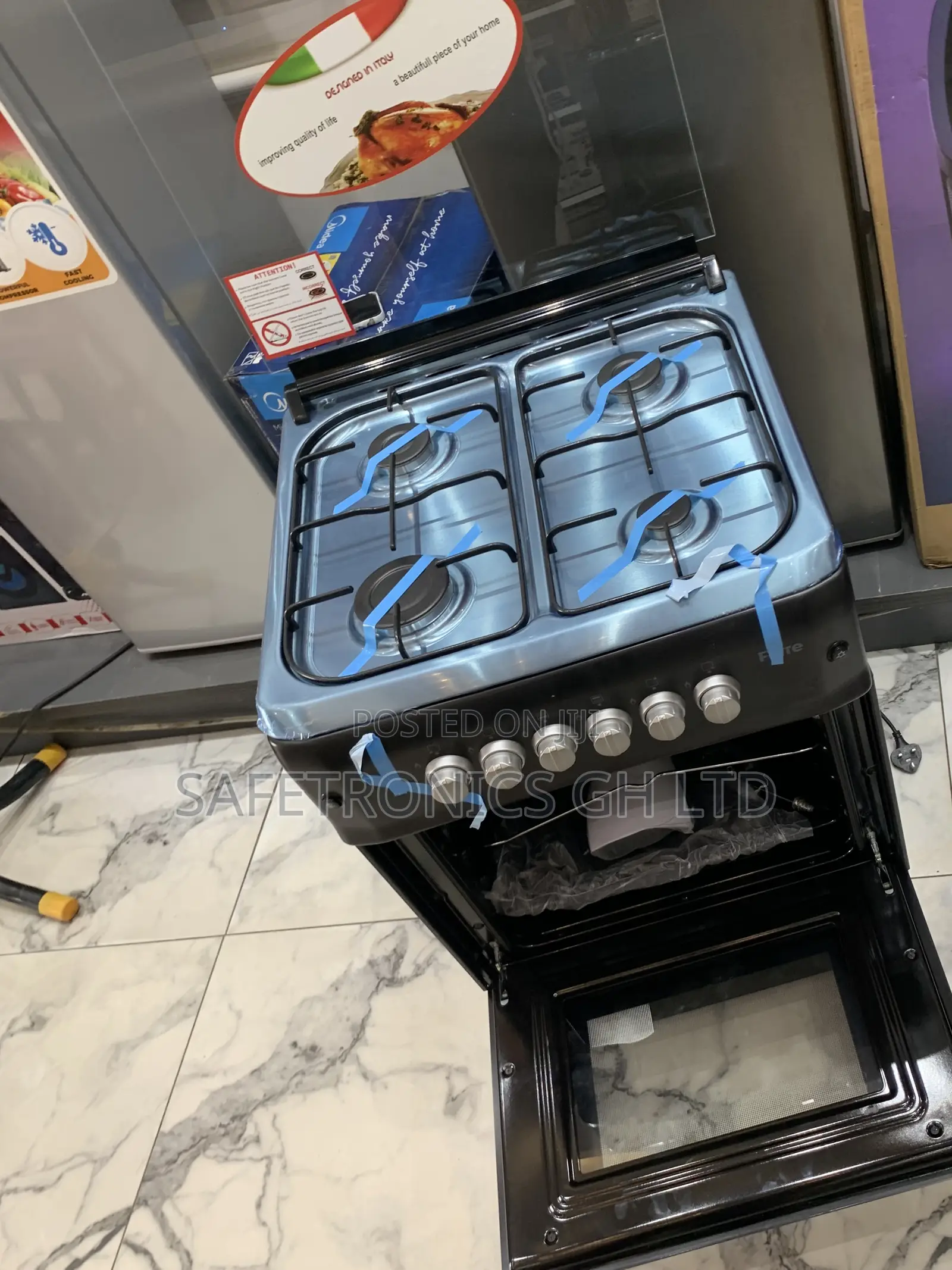 High Efficiency Ferre 60X60 4 Burner Gas Cooker, Auto Ignition