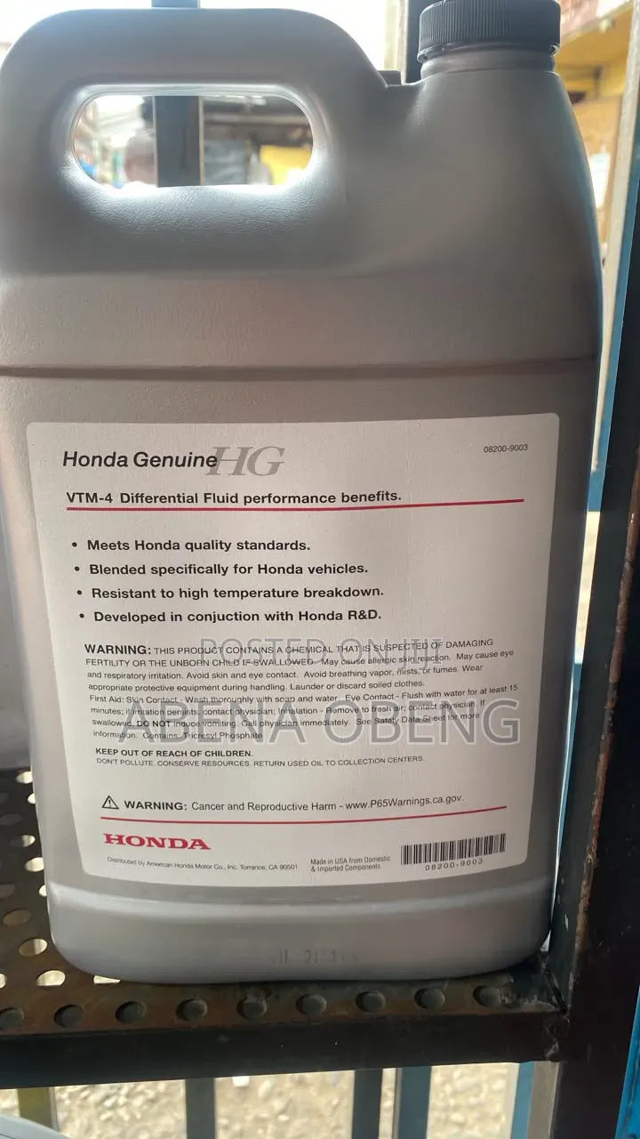 Honda Genuine VTM-4 Differential Fluid