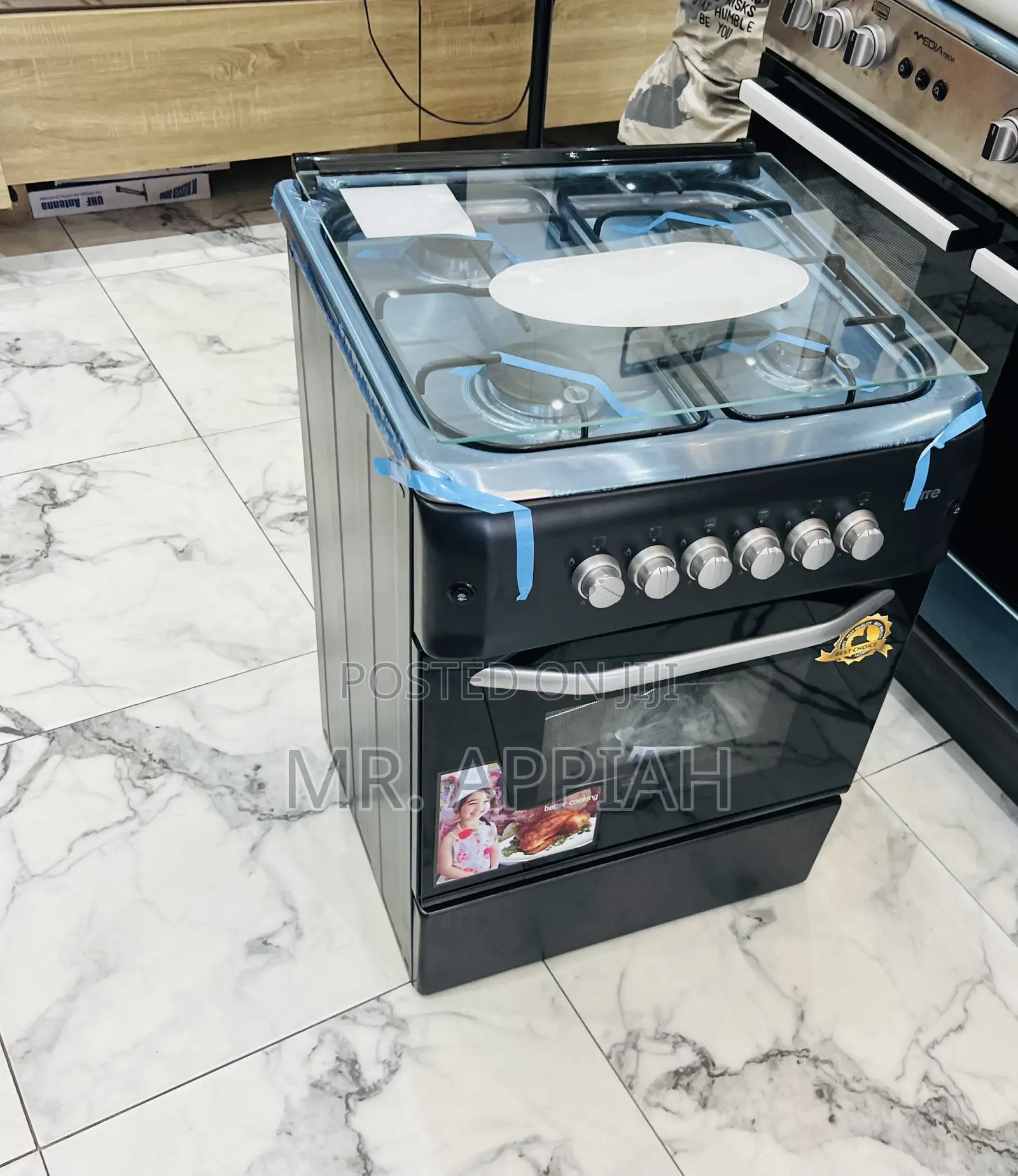 Unique Ferre 60x60cm 4 Gas Burner With Grill(New Line) 
