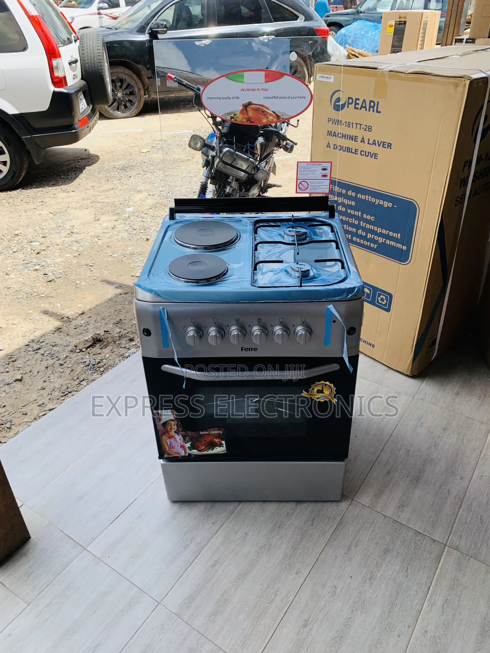Ultra Modern Sleek Gas Electric Cooker 2-2 60/60 Ferre