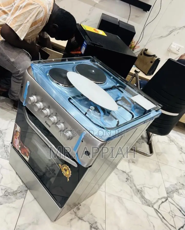 Efficient Ferre 60x60cm 2 Gas + 2 Electric Cooker(Gray).