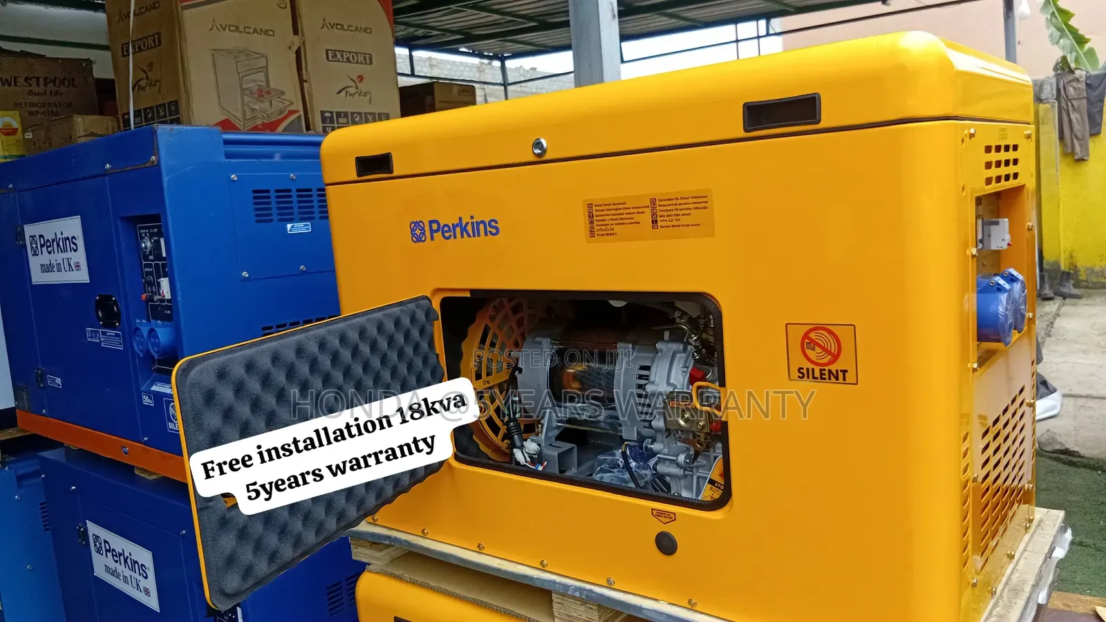 Perkins 18kVA 2-Phase Diesel Silent Generator – Built for Homes 18kva