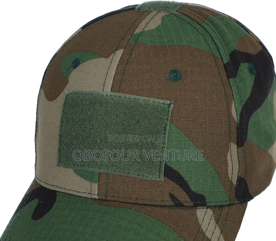 Tactical Camouflage Baseball Cap With Solid Material