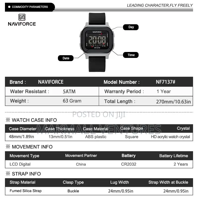 Naviforce Digital Watch (NF 7137)