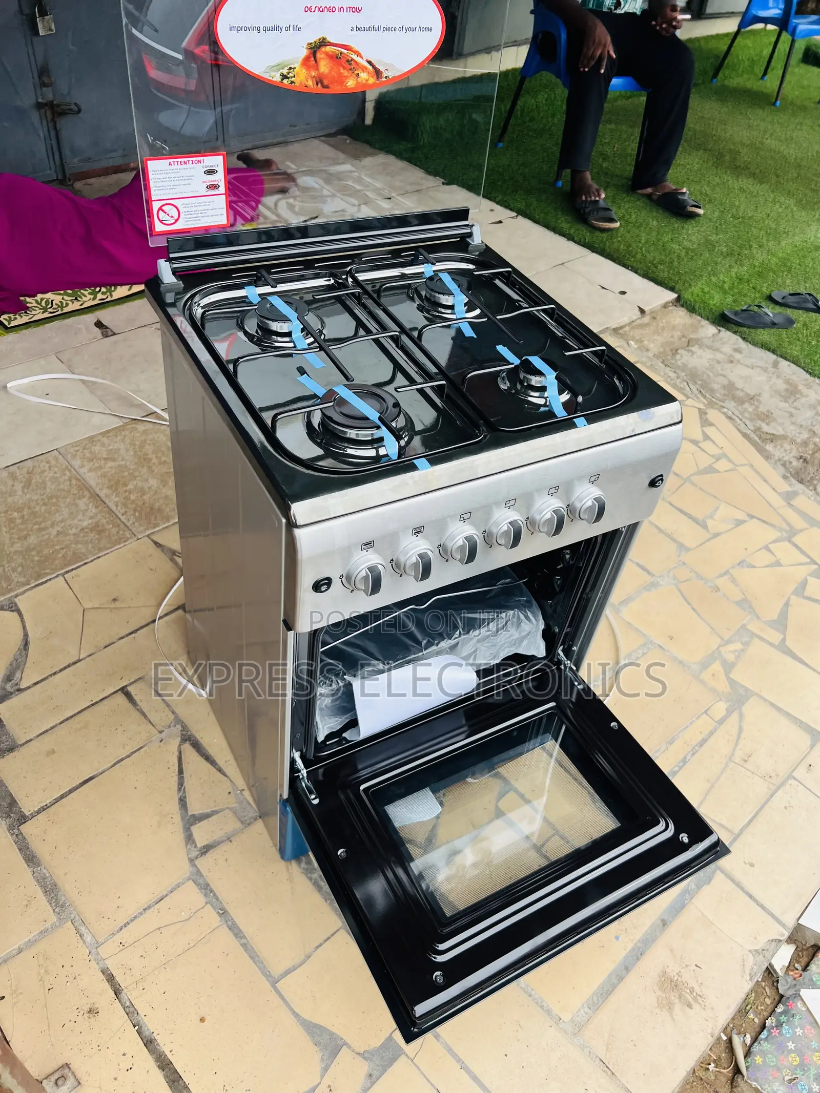 Available Now 4burner 60/60 Oven Grill New Line Rotisserie
