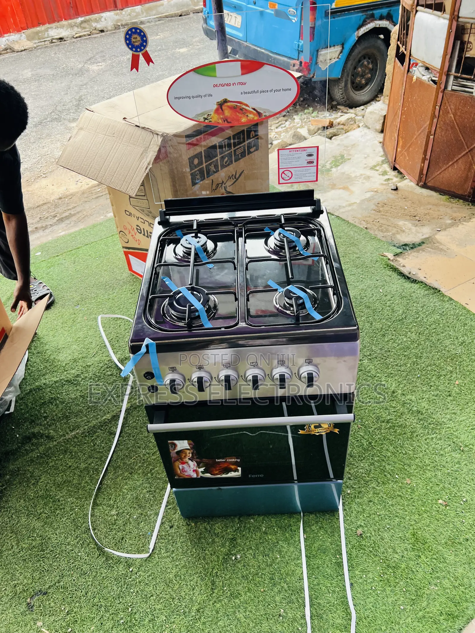 Get a New Ferre 4burner 50/60 Gas Cooker Oven