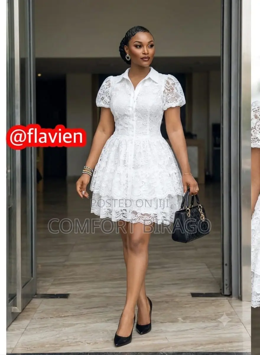 Cotton White Dresses for Ladies Available