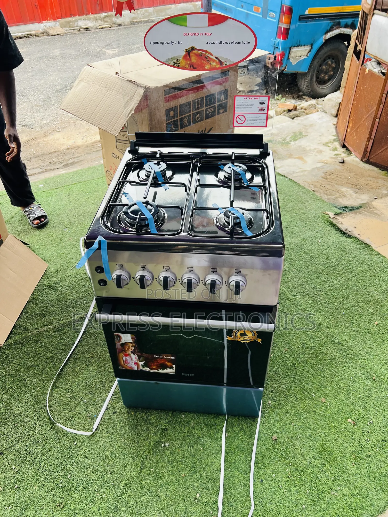 New Line 50/60 Gas Cooker Oven Gril