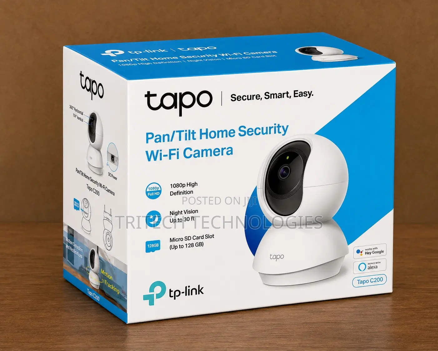 Pan/Tilt Home Security Wi-Fi Camera