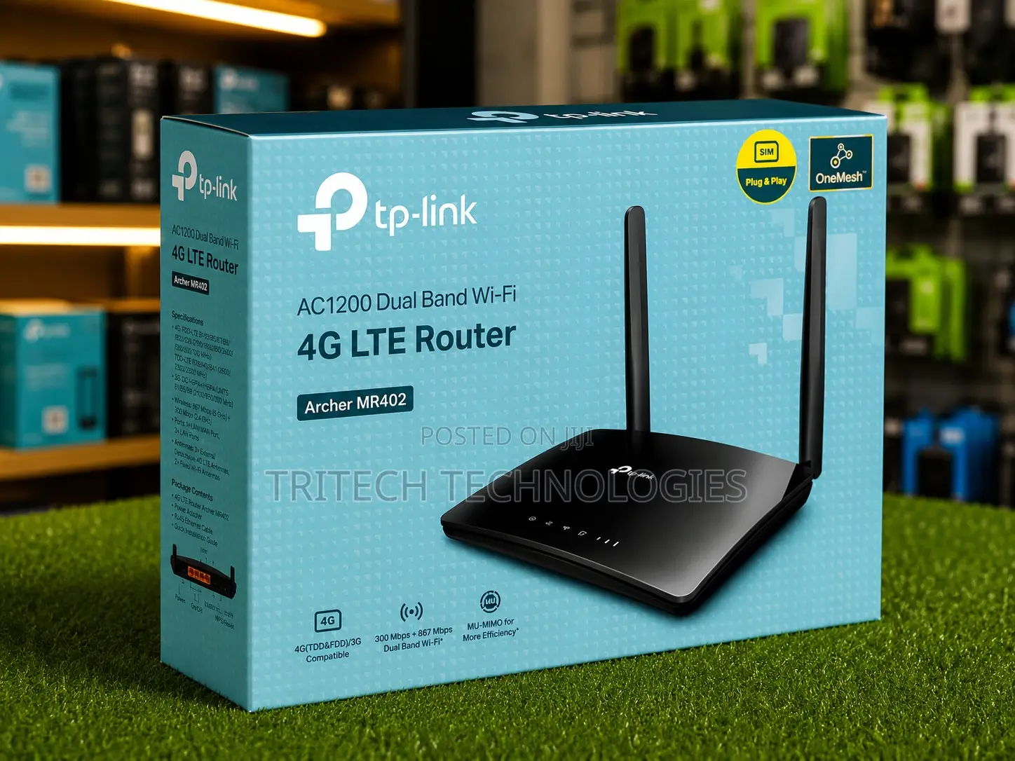 TP-Link Archer MR402 AC1200 Wireless Dual Band 4G LTE Router