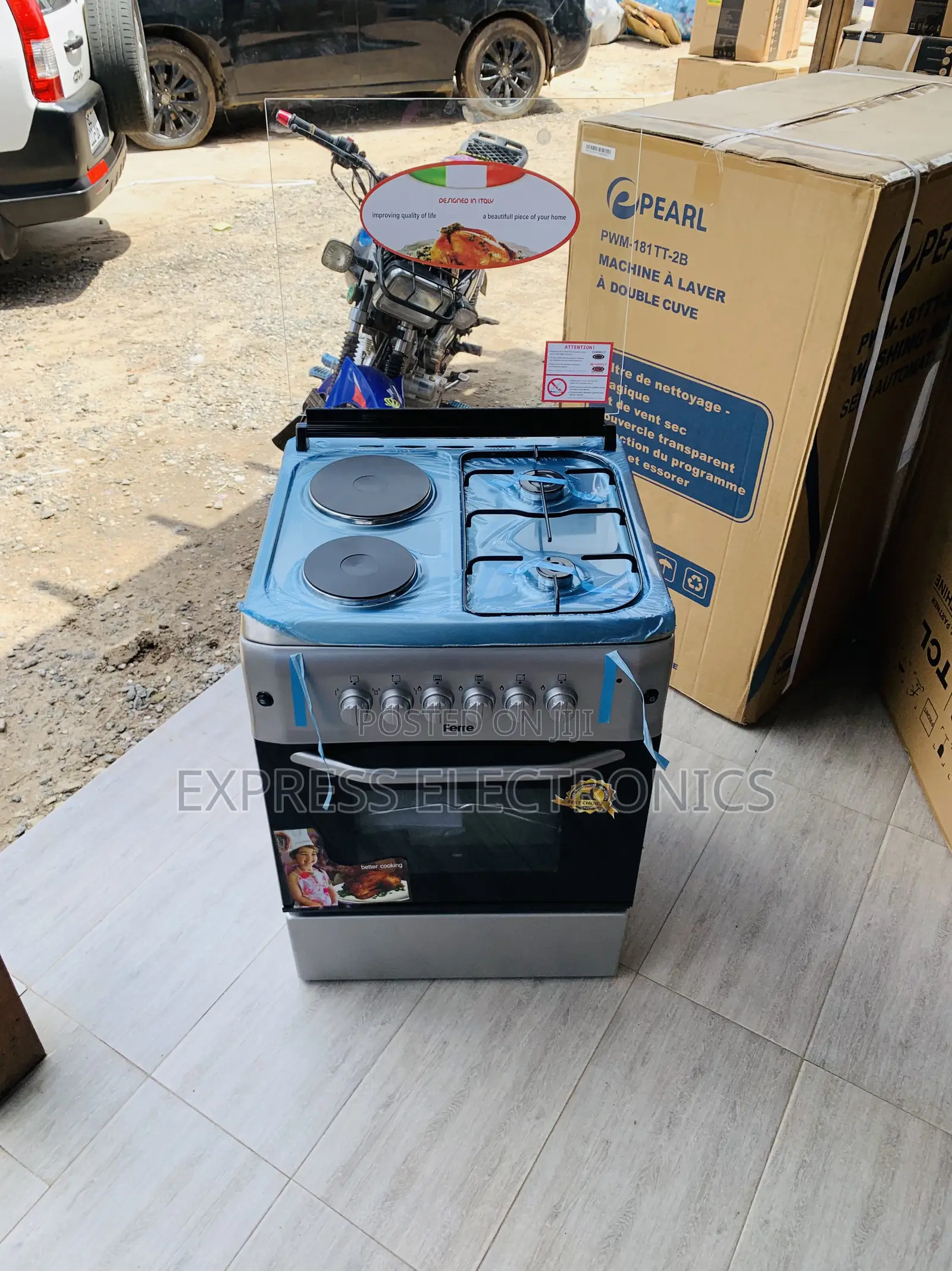 Get a New Sliver Gas Cooker Oven 2-2 Electric Oven Rotisserie