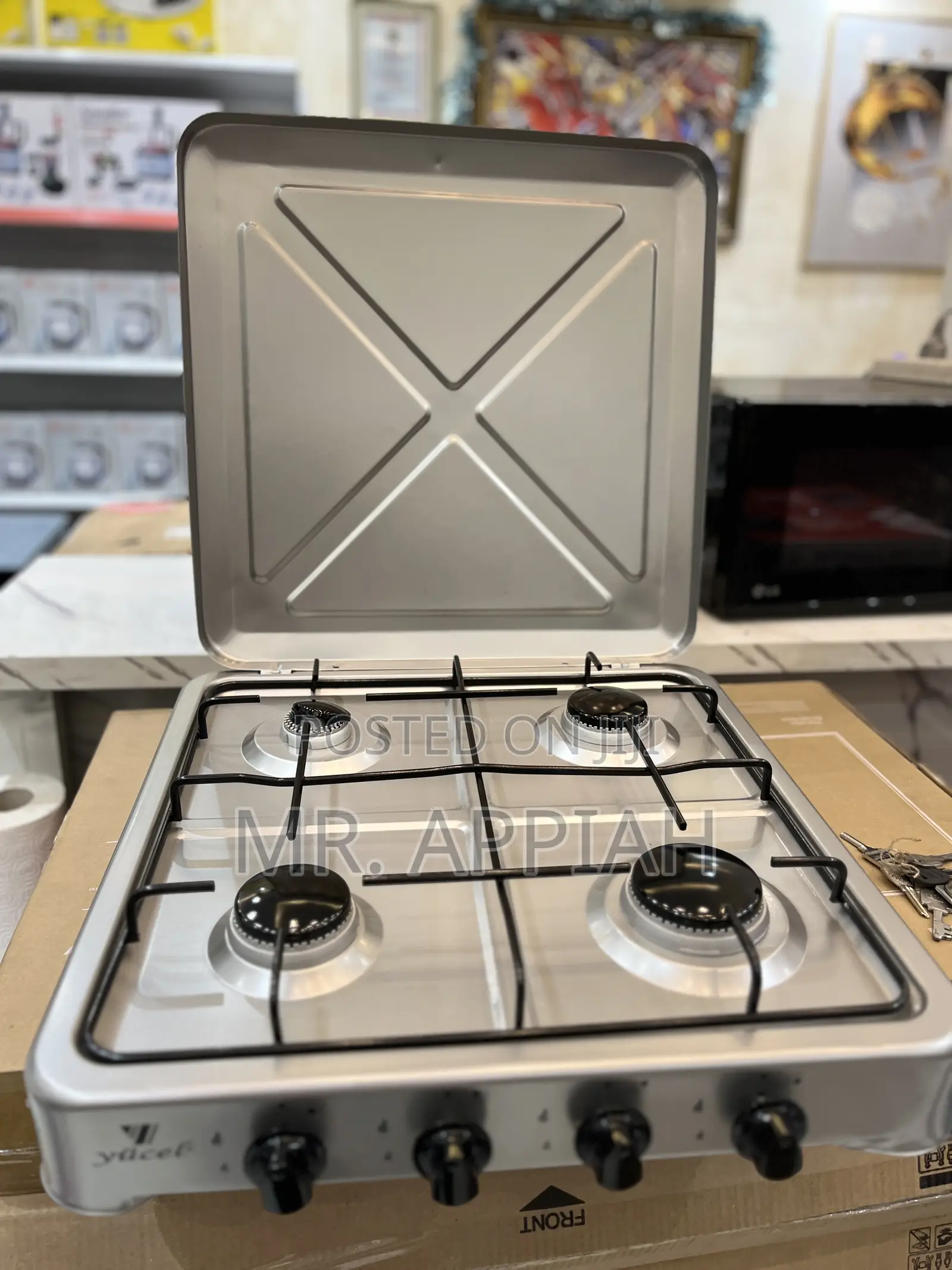 Get Volcano 4 Gas Table Top Cooker(Gray) 