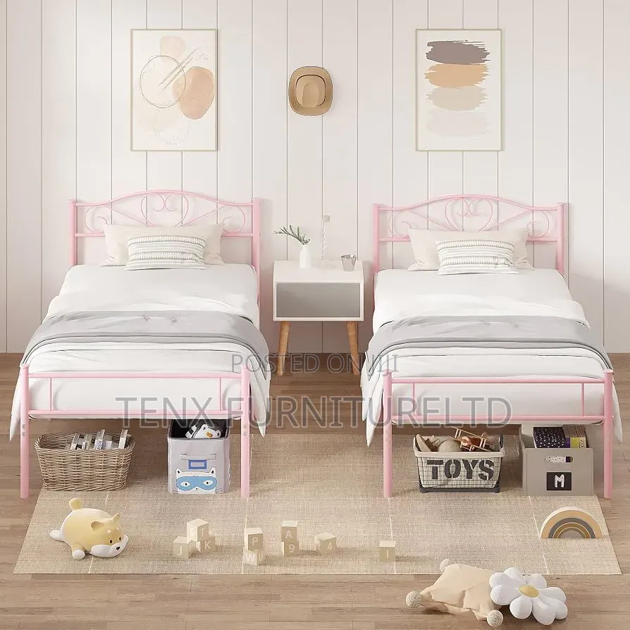 Bunk Bed Metal (2 Pieces) Pink Color