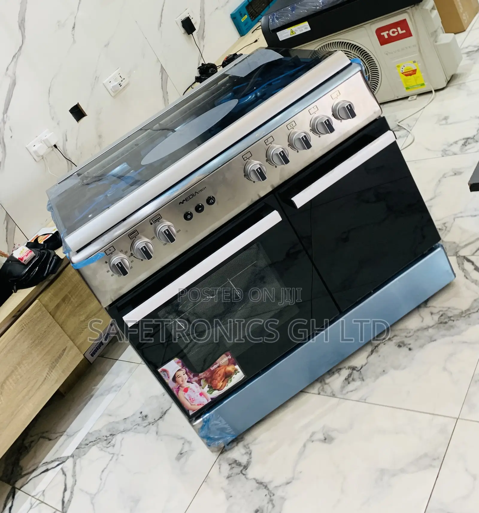 Trust Mediatech 5-Burner Gas Cooker With Oven, Grill, Auto Rotisserie