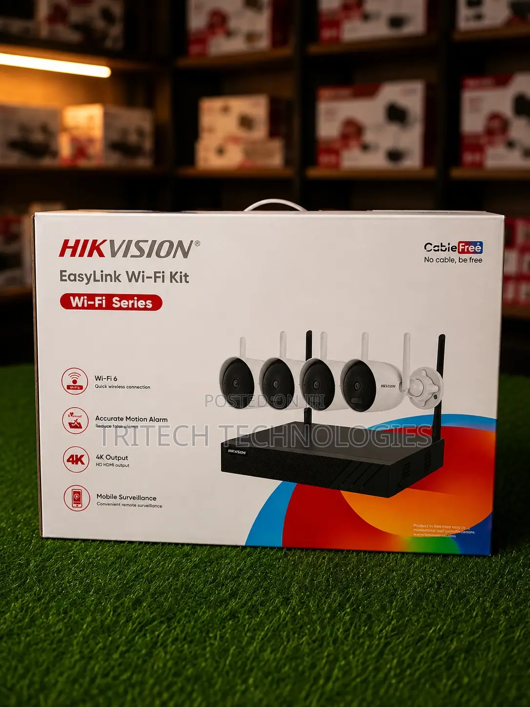 Hikvision NK844WBH 4MP H.265 Bullet WiFi NVR Kit