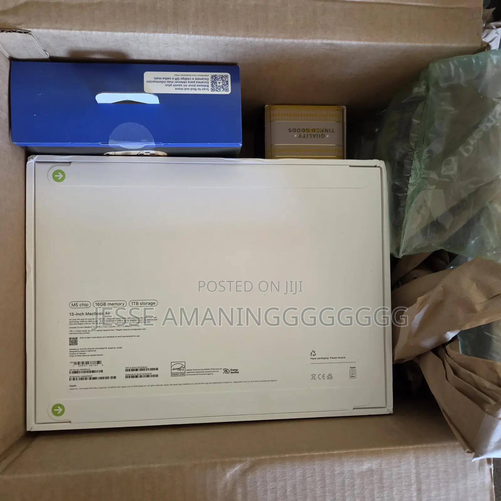 New Laptop Apple MacBook Air 16GB Apple M5 SSD 1T