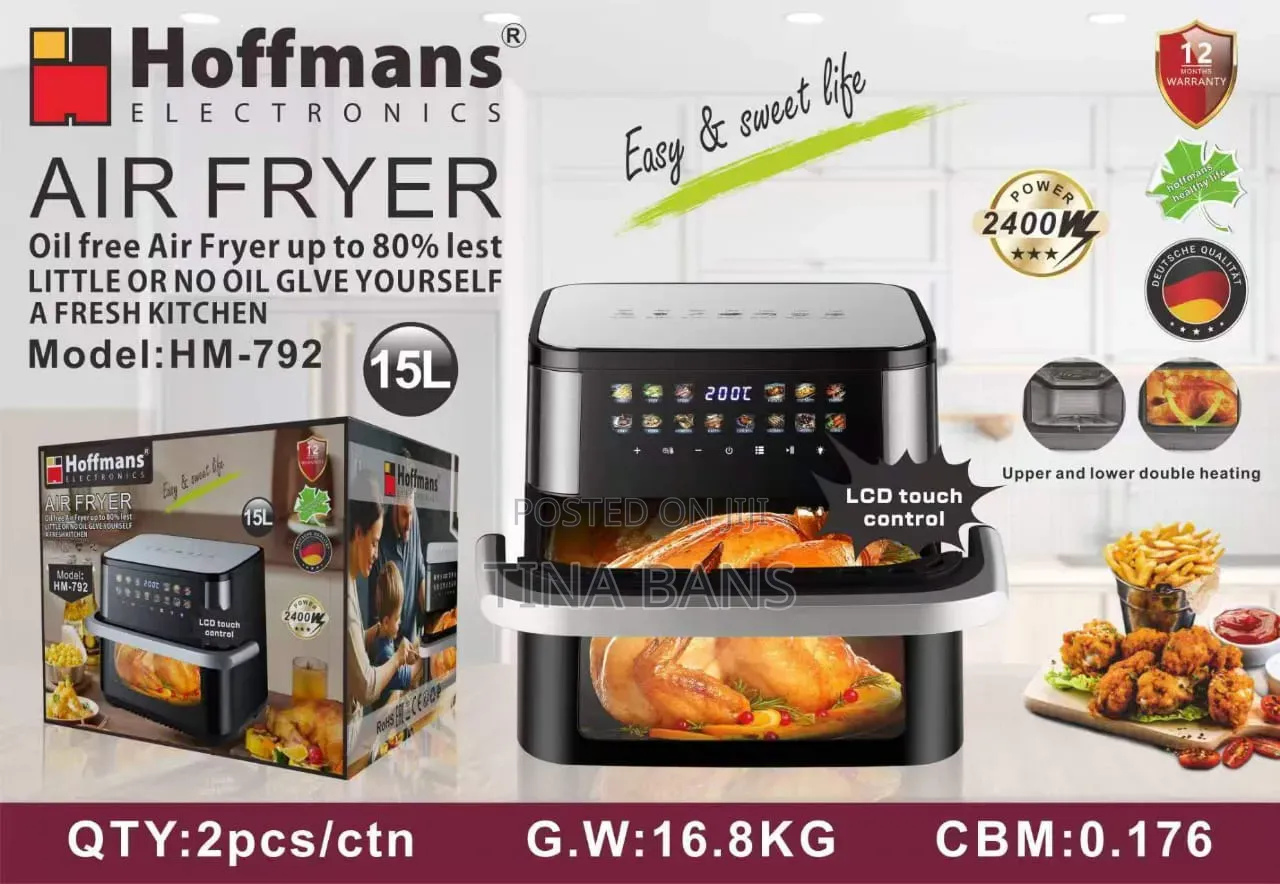 Hoffmans 15Liyres Air Fryer