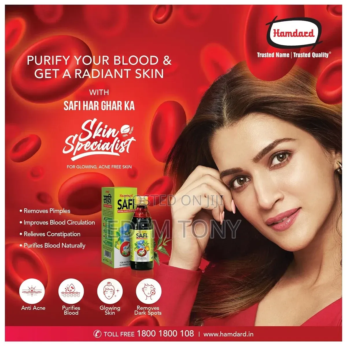 Hamdard Safi Natural Blood Purifier Syrup -for Pimples,Acne Dark Spot