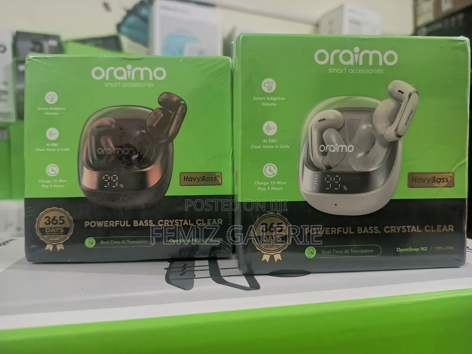 Oraimo Opensnap N2 Adaptive Volume Open-Ear TWE